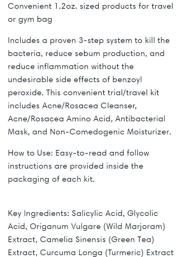 Acne Control Kit (Dry/Sensitive)